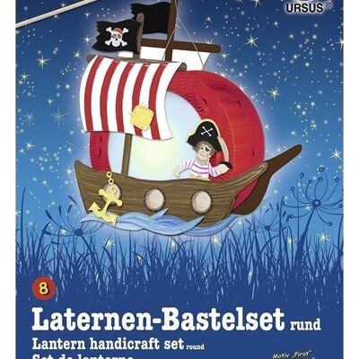 Lanterne artisanale set ronde "Pirate 1"