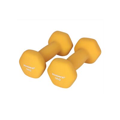 Manubri 2 x 1 kg gialli