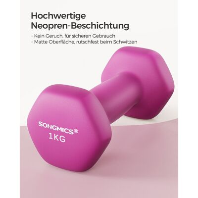 Set di 2 manubri rosa