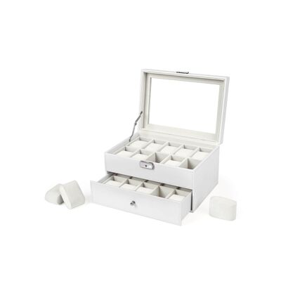 Caja para 20 relojes Blanco