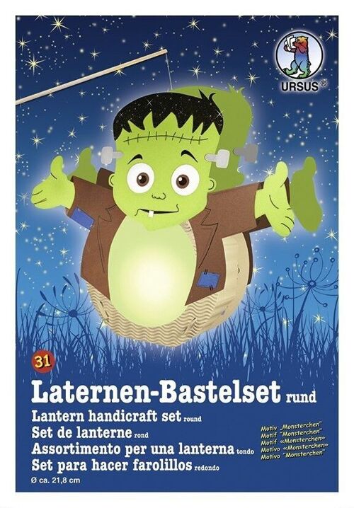 Laternen-Bastelset rund "Monsterchen"