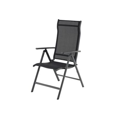 Chaise de jardin confortable noire