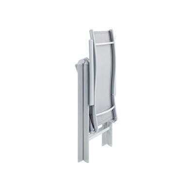 Chaises de jardin lot de 2 gris