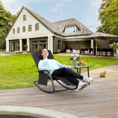 Chaise de jardin noire