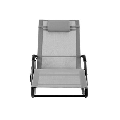 Chaise longue avec repose-tête