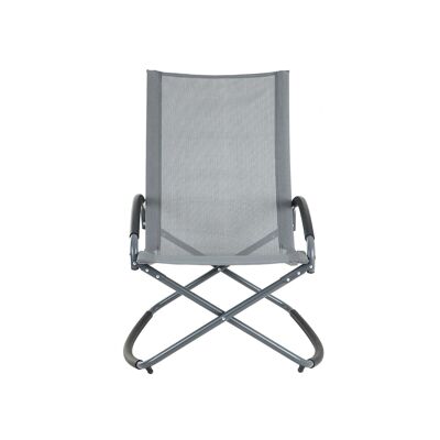 Fauteuil à bascule gris