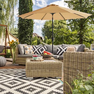 Parasol Ø 300 cm taupe