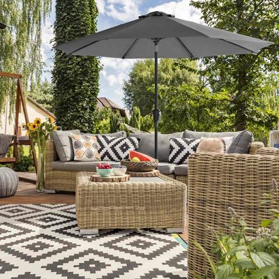 Parasol Ø 300 cm gris