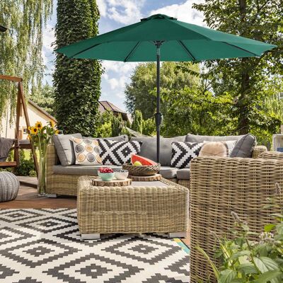 Parasol Ø 300 cm vert foncé