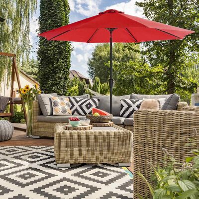 Parasol Ø 300 cm rouge