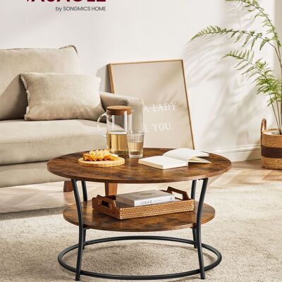 Table basse avec 2 étagères