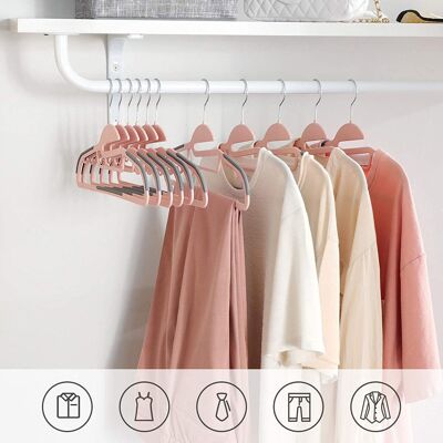 Juego de 50 perchas antideslizantes para ropa