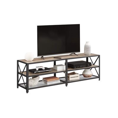 Mesa de televisión con estantes