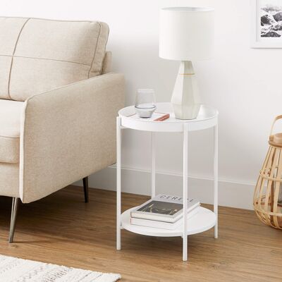 Table d'appoint blanche