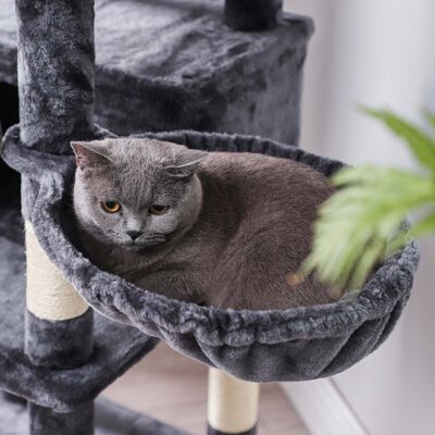 Árbol para gatos XXL gris humo