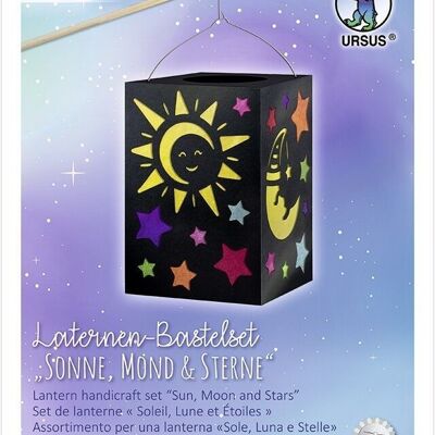 Ensemble de lanternes artisanales "Soleil, Lune & Etoiles"