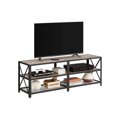 Mesa de TV color gris-negro