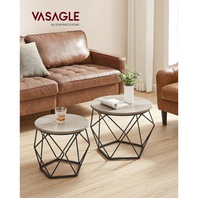 Ensemble de 2 petites tables basses