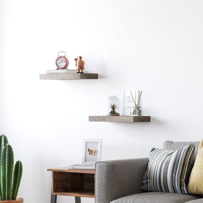 Estante de pared 40 x 20 x 3,8 cm Greige