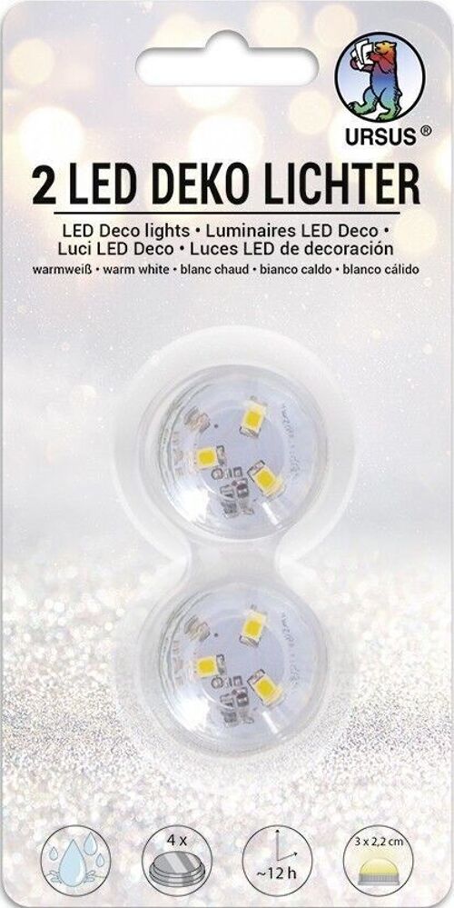 2 LED Deko-Lichter