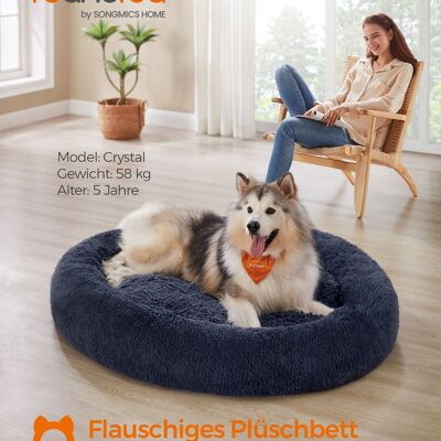 Cama para perros extraíble en el medio gris oscuro