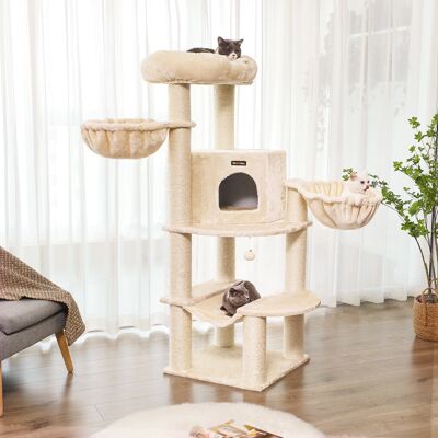 Rascador grande XL para gatos beige