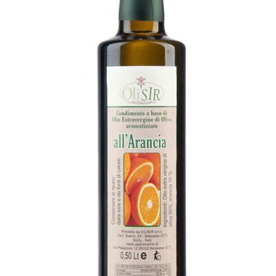 Olio extra vergine di oliva al 10% di arancia