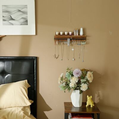Estante de pared para joyería