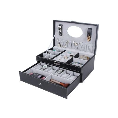 Joyero con compartimentos para relojes