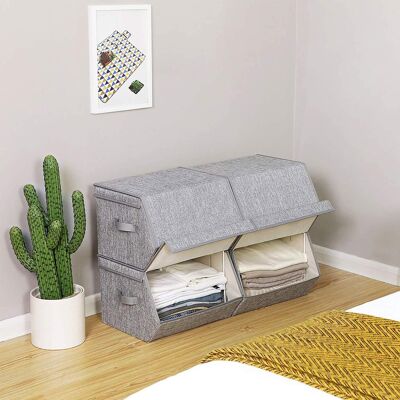 Lot de 4 boîtes de rangement