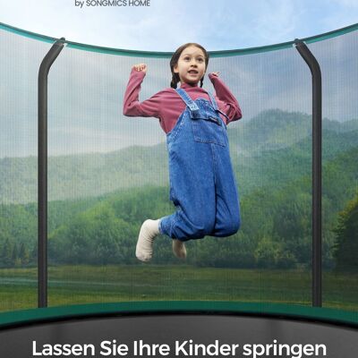 Trampoline rond avec cadre rembourré