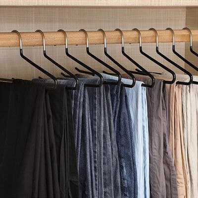 Grucce per pantaloni in gomma, set da 50 pezzi, nere