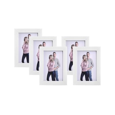 Fotolijsten 5 piezas 10 x 15 cm blanco