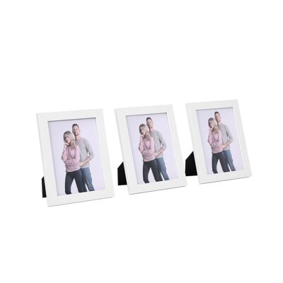 Fotolijsten 3 piezas 13 x 18 cm blanco