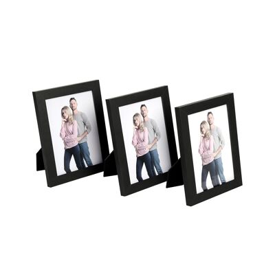 Fotolijsten 3 piezas 13 x 18 cm negro