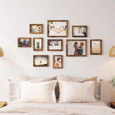 Conjunto de fotografías de 10 vintage bruin