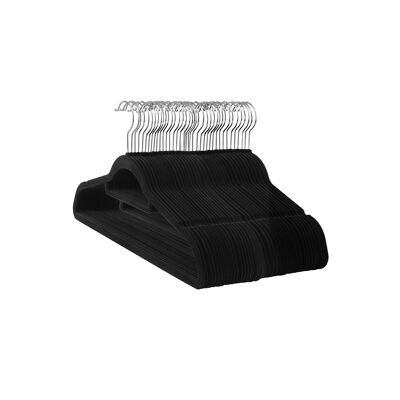 Perchas Fluwelen 20 piezas negro