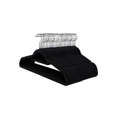 Perchas Fluwelen 50 piezas negro