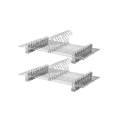 Ganci metallici 20 pezzi grigi