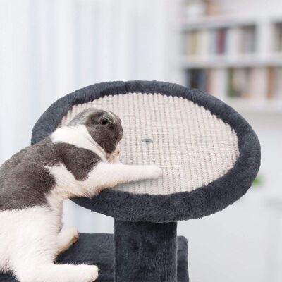 Kattenboom avec krabplank 145 cm gris