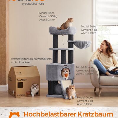Krabpaal dikke tige 141 cm gris