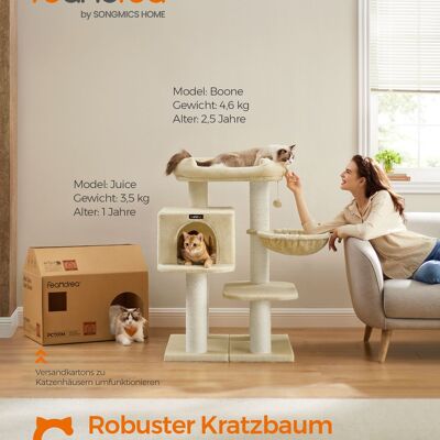Krabpaal avec dikke stammen 107 cm beige