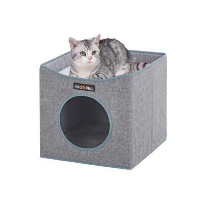 Chaton gris en forme de kubus