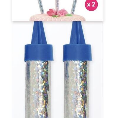 2 light fountains