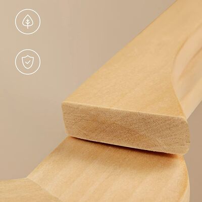 Perchas para ropa Esdoornhouten 10 unidades