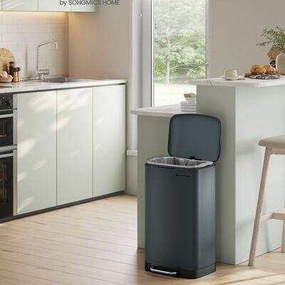 Prullenbak 30 litres rookgrijs