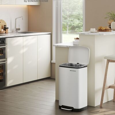Prullenbak 30 L blanc