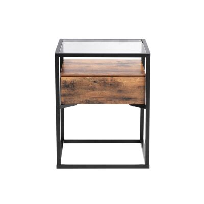 Diseño industrial bijzettafeltje van glas