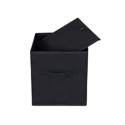 Stoffen docena met handvat, 6 piezas, negro