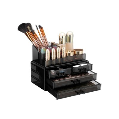 Organizador de maquillaje 4 lades zwart